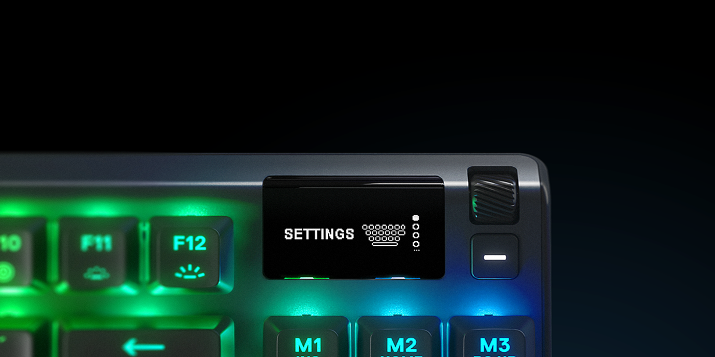 Steelseries Apex 7 RGB Mechanical Gaming Keyboard with Red Switches Desktop View